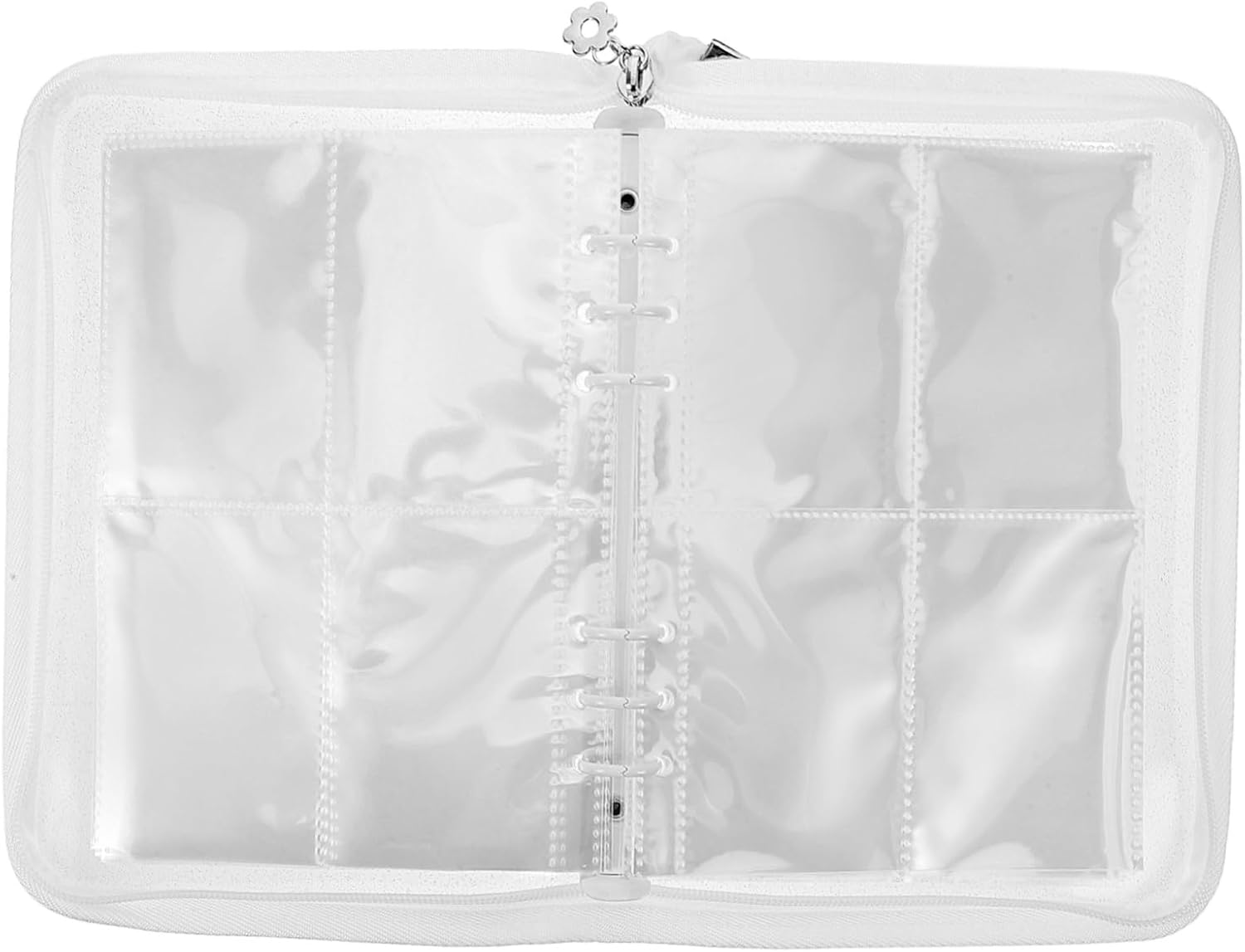 A5 Photocard Binder Refillable Album Zipper Cover 6 Ring