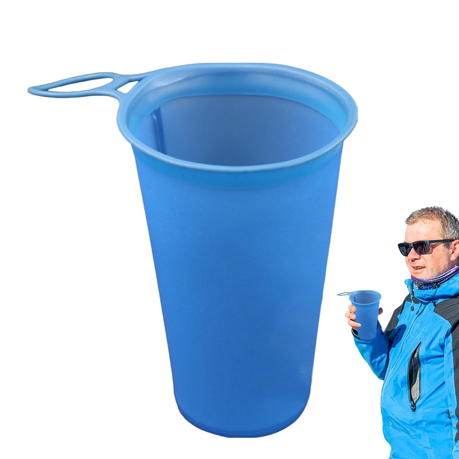 Gourde de sport pliable 200 ml for l'escalade, la randonnée, le vélo et le camping,Gobelet pliable