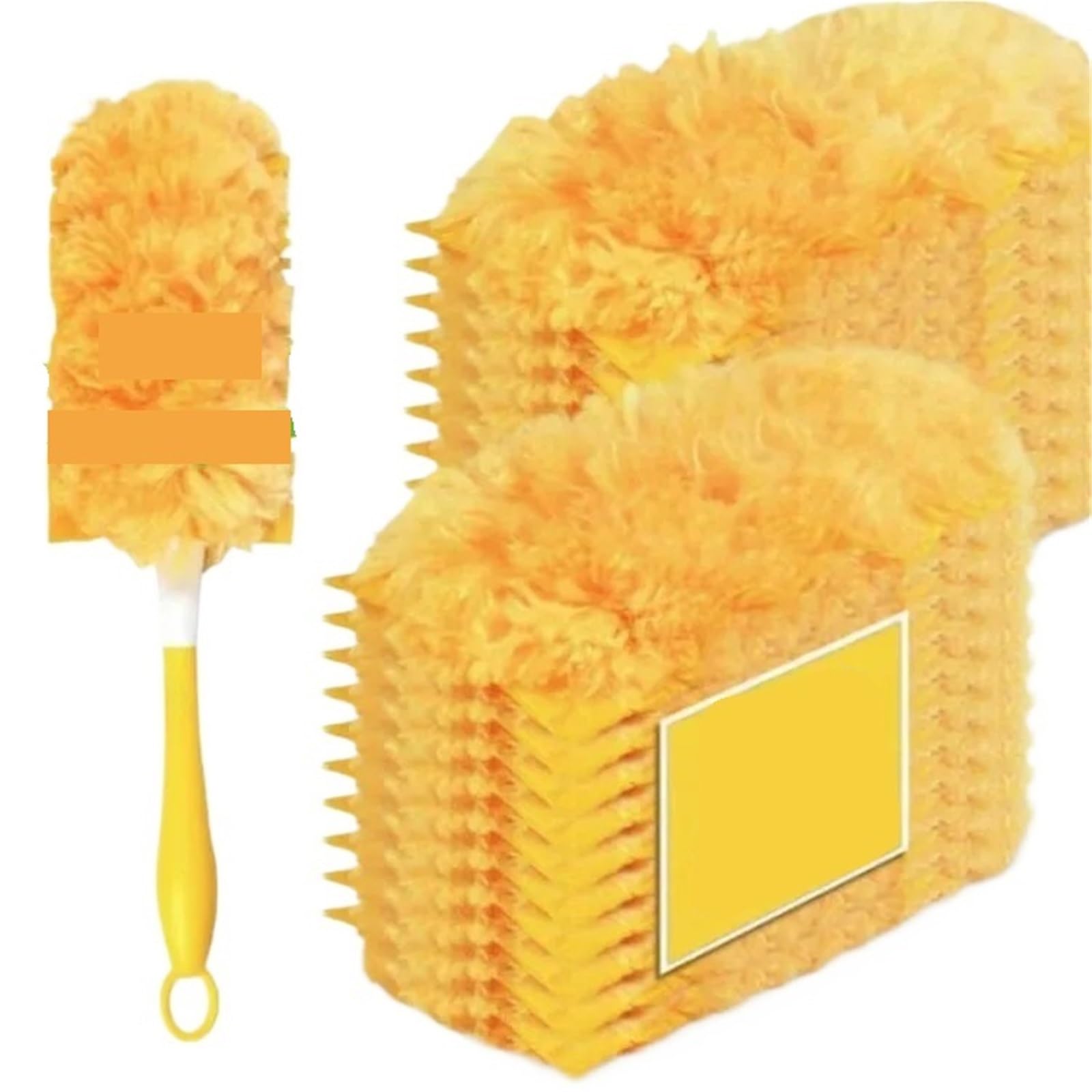 Cleaning Duster Household Replaceable Electrostatic Adsorption Dusting Dead-end Cleaning Tool(Color1-2sets+1rack)