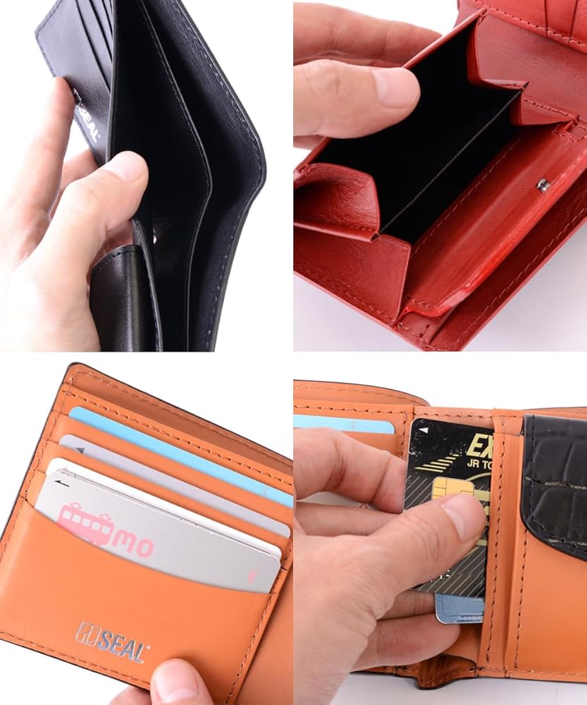 Amazon | SEAL 二つ折り財布 ウォレット 財布 メンズ 防水