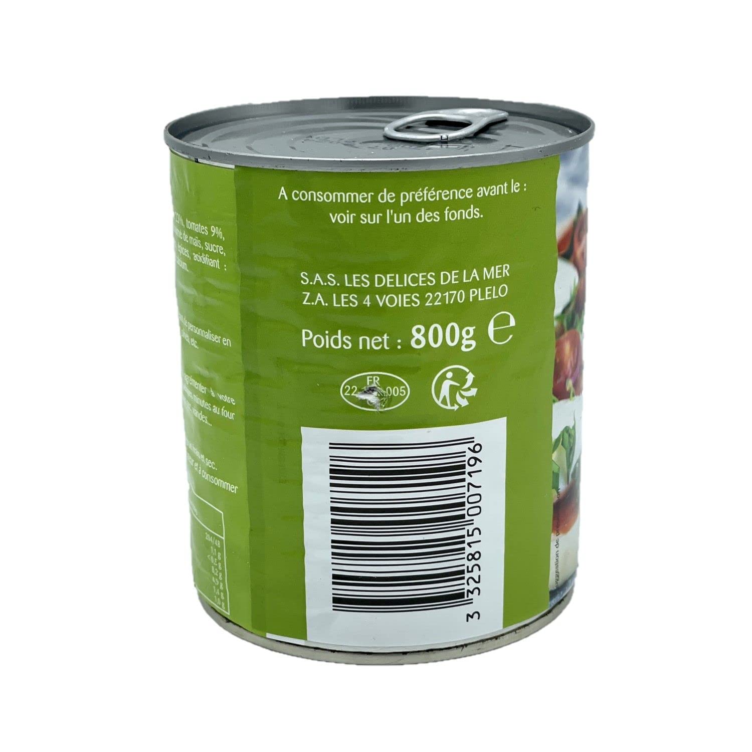 Lote de 12 salsa de tomate para pizza – Caja de 800 g