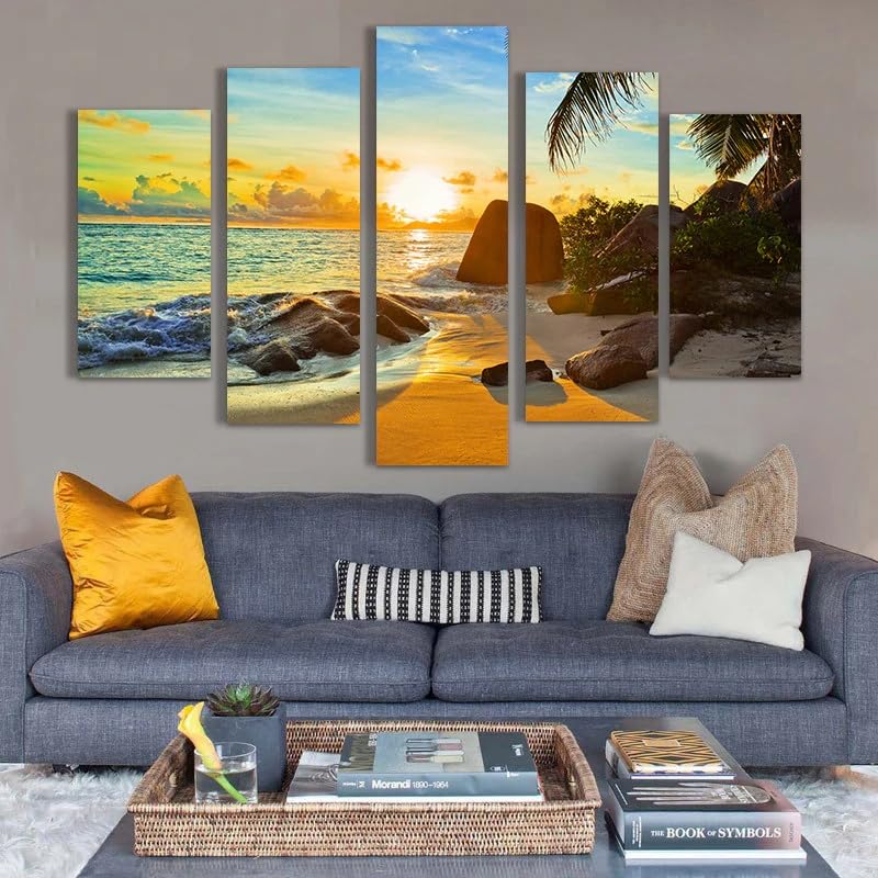 Cadre Décoration Murale de Qualité Supérieure Paysage Exotique