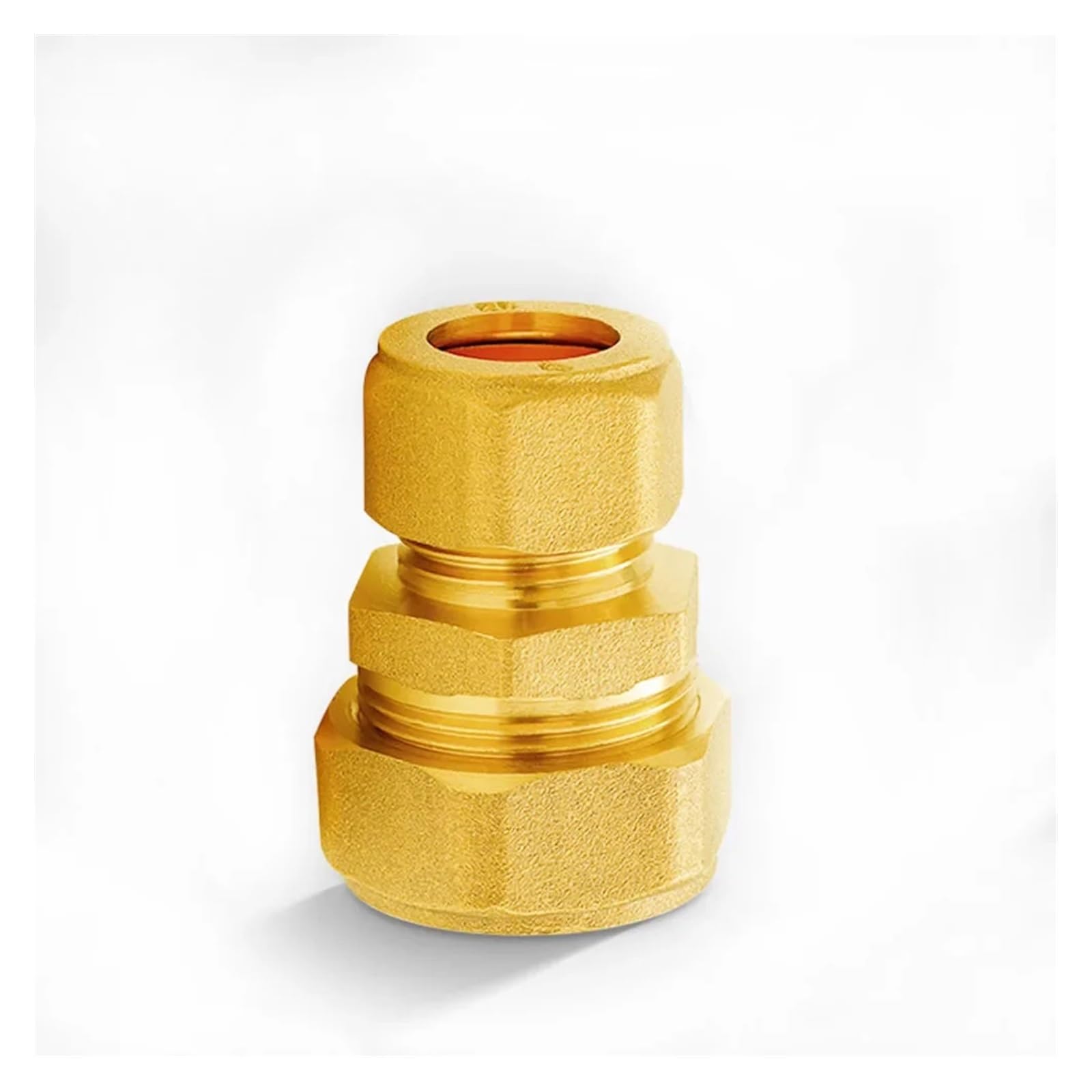 Brass 6/8/10/12/14/15/16/18/22mm Tube Pipe Fitting Double Ferrule Compression Connector Union Straight Connector Water Gas Fuel(54mm)