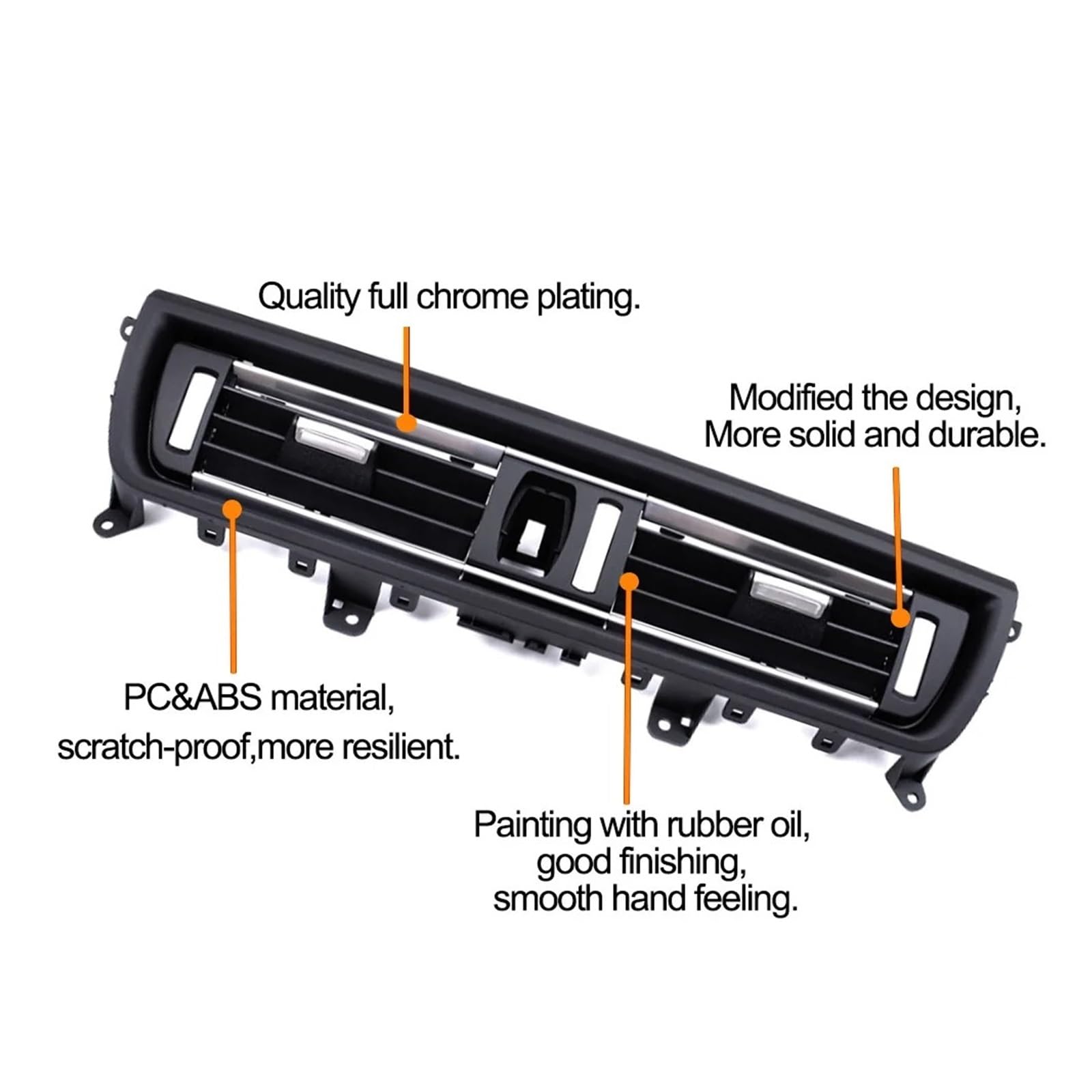Deflettore Bocchette Aria Per BMW F10 F11 520i 523i 525i 528i 535i 64229166885 64229209136 Console Anteriore Centrale Grill Dash AC Aria Condizionata Griglia Sfiato(Model B)