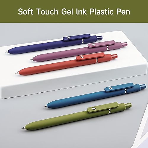 Miniatura 4 de Bolígrafos de gel, 10 bolígrafos de punta fina de 0.020 in, bolígrafos de escritura suave de alta gama, bolígrafos de tinta negra para diario, tomar