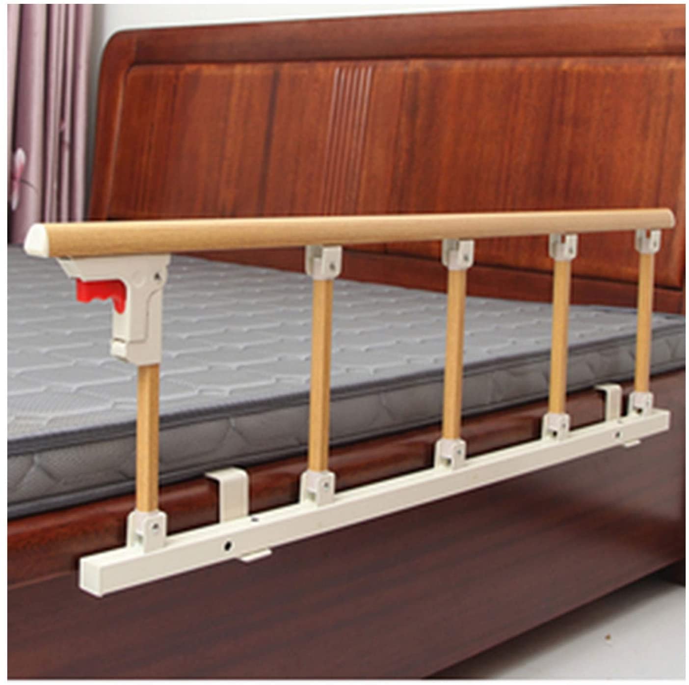 Barandilla de Cama Plegable para Ancianos, protección Lateral de Seguridad para Adultos Mayores, asa de Asistencia, barandilla de Cama de Hospital, Parachoques de Agarre de aleació