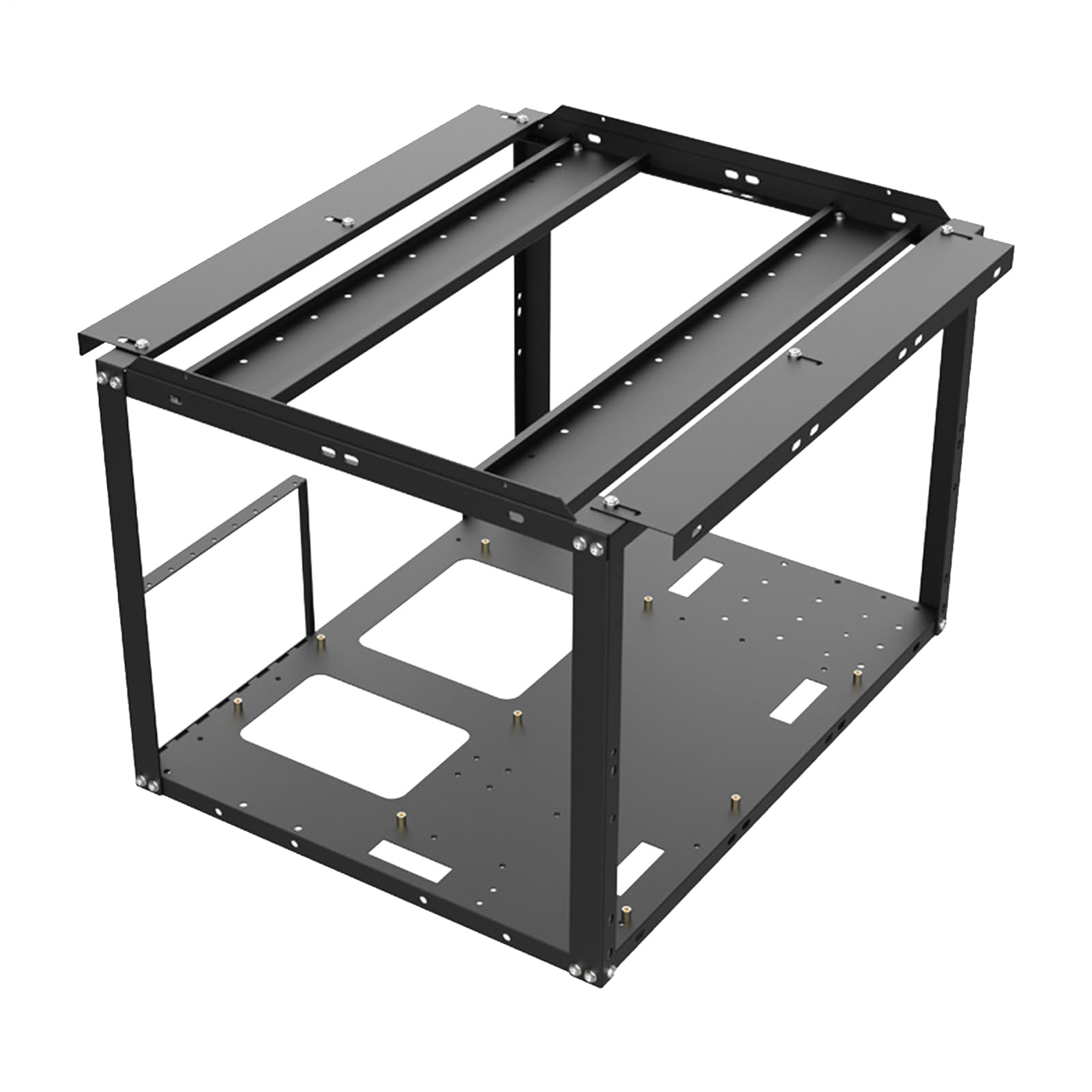 Open Frame Computer Case, PC Frame Minor Rig Case, Stackable Cryptocoin Currency Mining Accessories, Rack Stand, Open Air Test Bench Fits ATX Motherboard