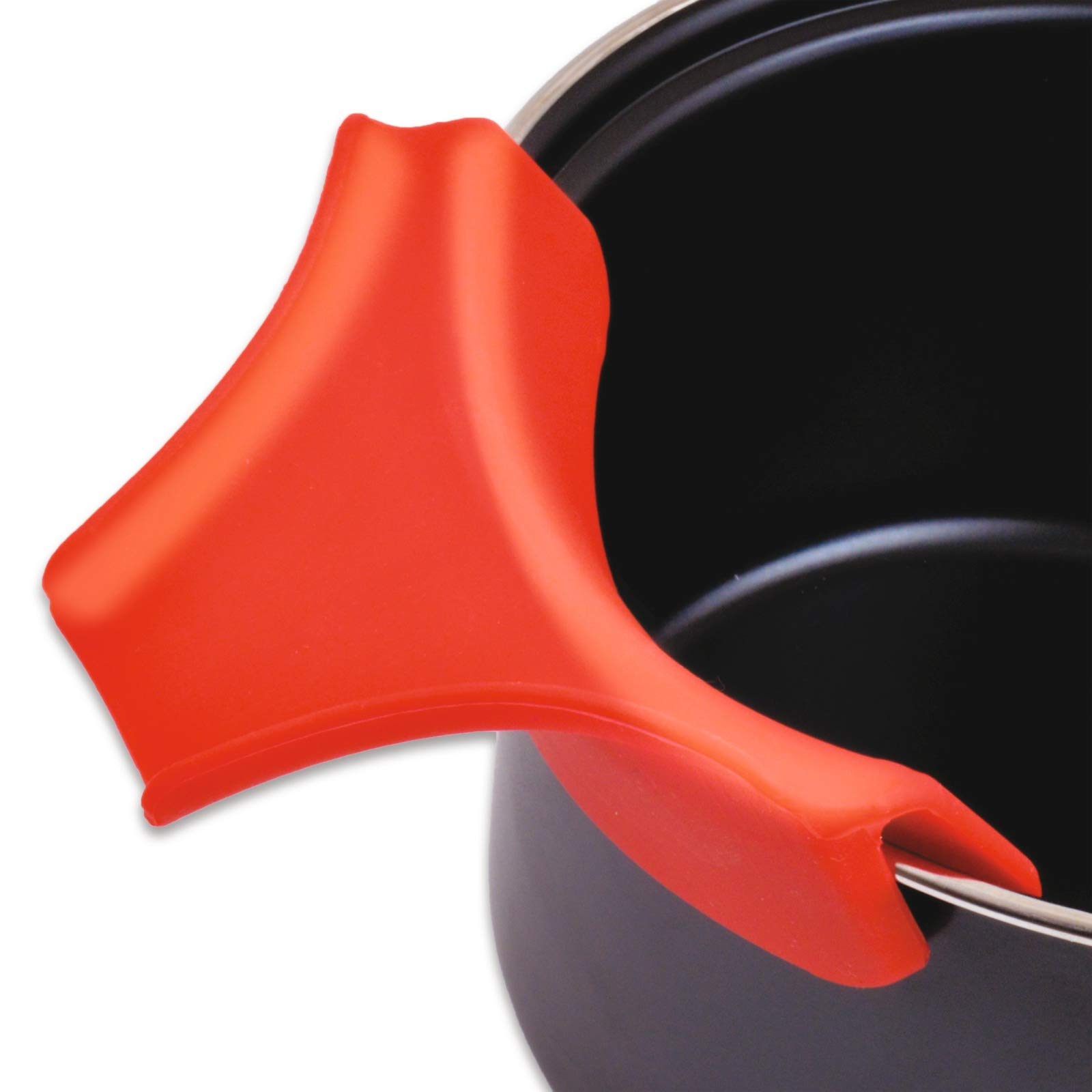 Burwells Red Pouring Spout Utensil Pot Attachment - Makes For Effortless No Drip Pouring