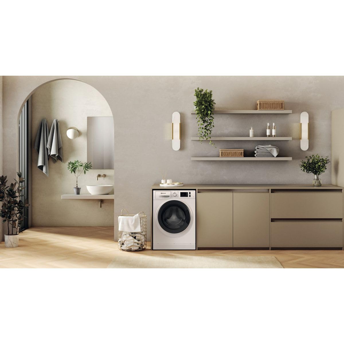 Bauknecht - WM Class 7A Frontlader-Waschmaschine - 7 kg Kapazität - Active Care, Steam Hygiene, Fleckentfernung ab 40° - Freistehend - Energieklasse A - 85 x 59,5 x 54 cm - Weiss