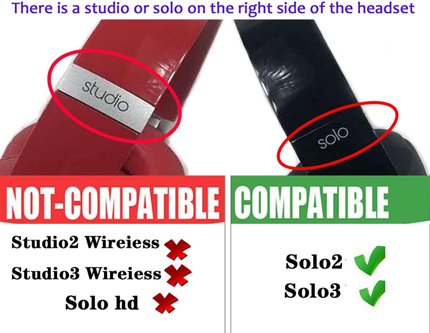 Solo3 Headband Replacement Parts Accessories Solo2 Headband Repair Kit Compatible with Solo 3.0 Solo 2.0 Top Headband（pop red）