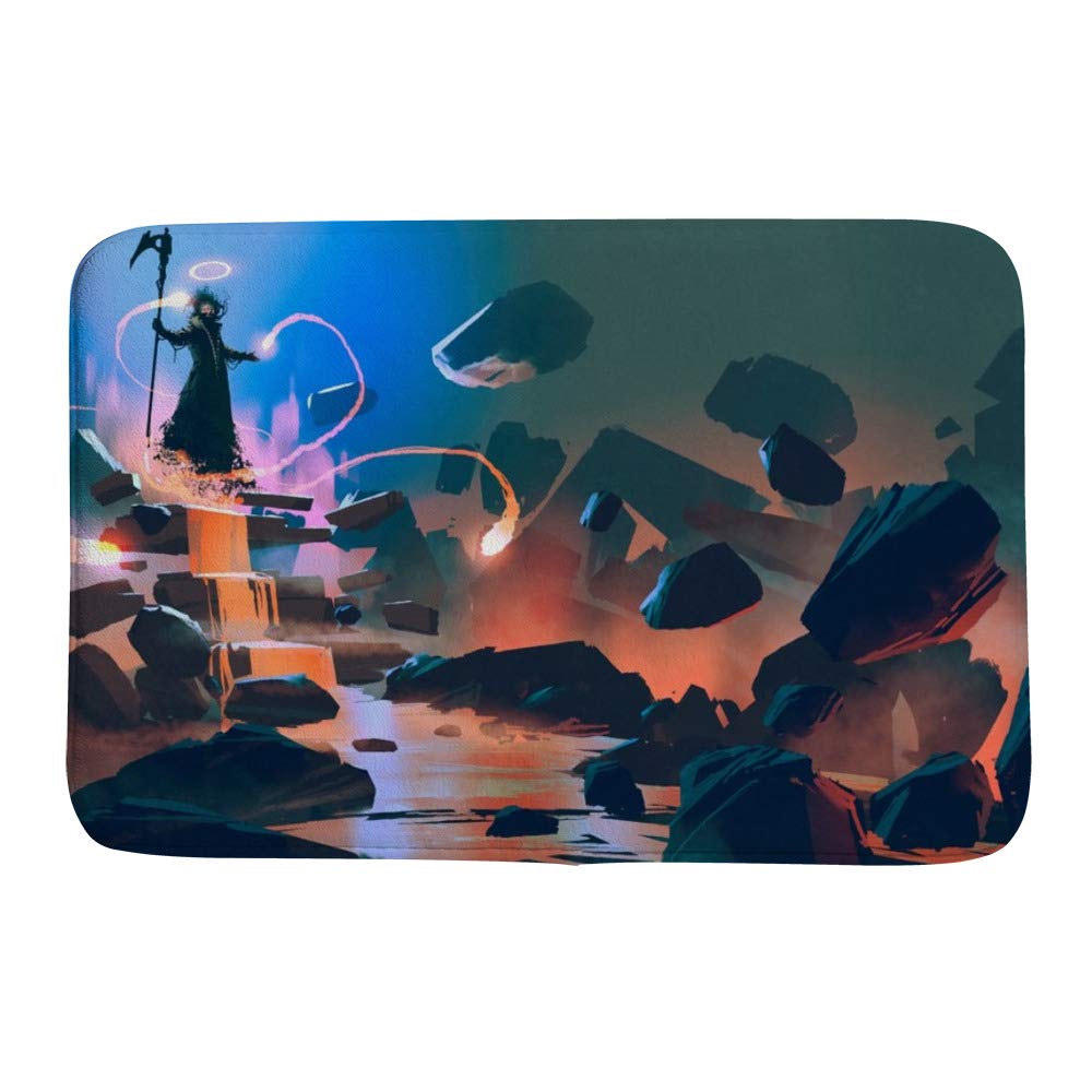 Tapis de douche coloré CHEHONG antidérapant polaire corail magique