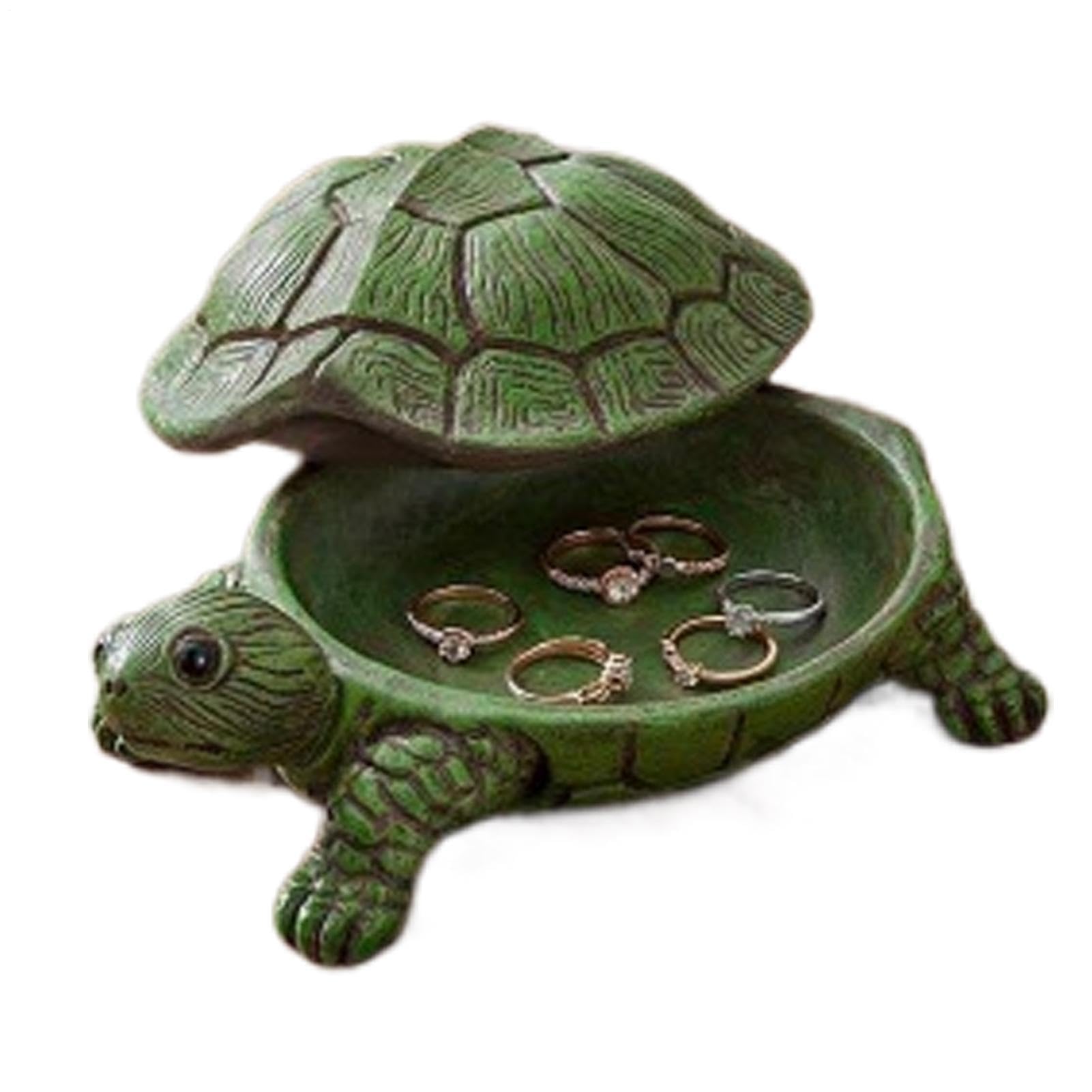 Cache-clés d'extérieur boîte de rangement tortue pour pelouse et cour