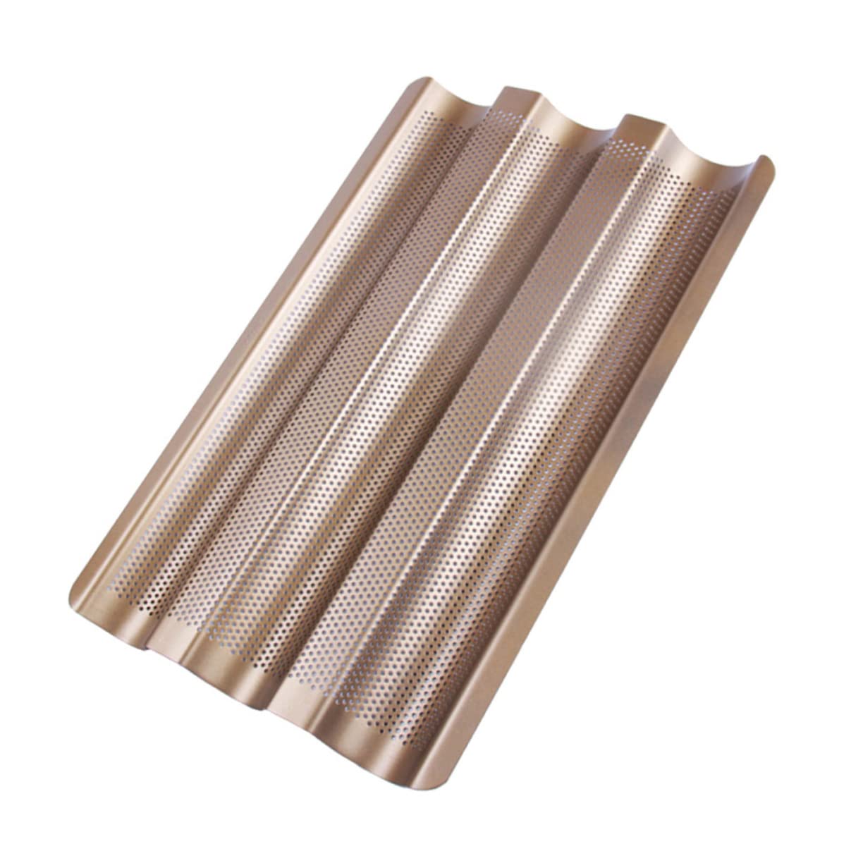 KICHOUSE 1pc Nonstick French Bread Baking Tray Mold with Slots for Artisan Loaf Baking for French Italian Bread present