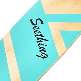 42 Inch Longboard Skateboard Complete Cruiser,The Original Artisan Maple Skateboard Cruiser for Cruising, Carving, Free-Style and DownhillGreen