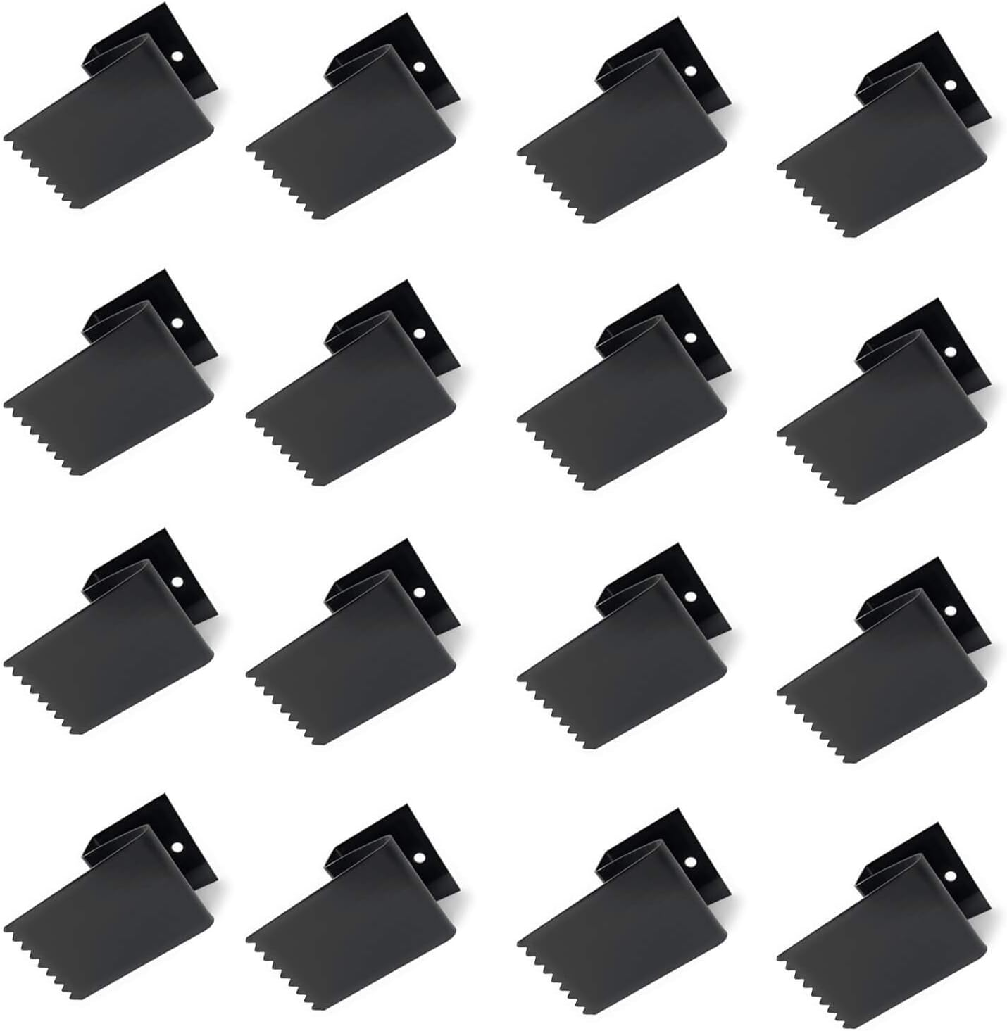 Amazon.com: 16 Pack Window Clips, Black Steel Board-Up Clips Fits 1/2 ...