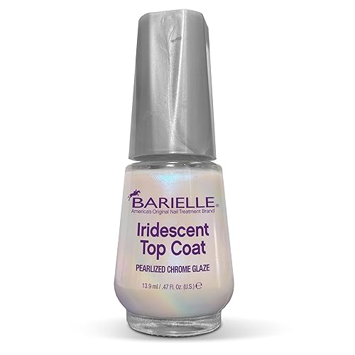 BARIELLE Iridescent Top Coat .47 oz. - Pearlized Chrome Glaze