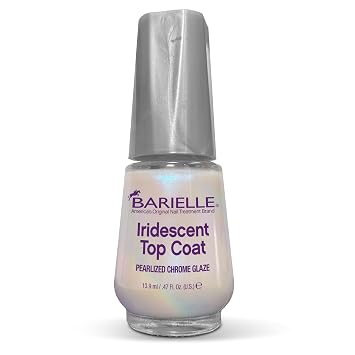 BARIELLE Iridescent أعلى معطف.47 oz. - Pearlized الكروم الصقيل مسمار البولندية أعلى معطف