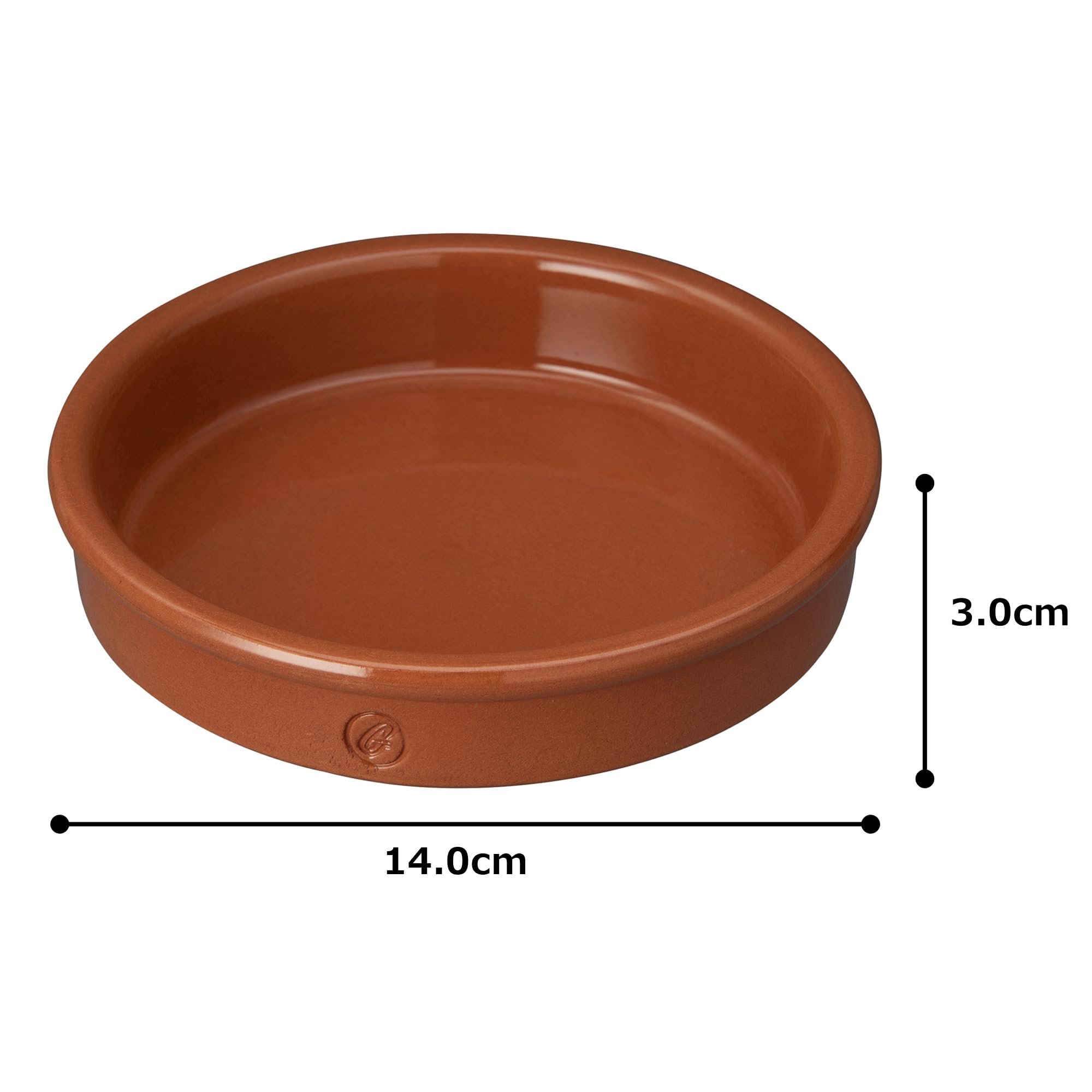 Amazon | Graupera スペイン製 テラコッタ 陶器製 カスエラ 土鍋 14cm