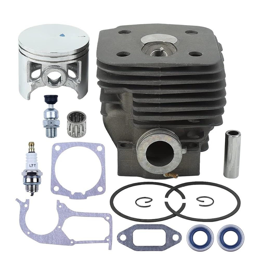 Akcesoria Zestaw tłoka cylindra 58 mm pasuje do pił łańcuchowych Hus 395 395XP 395EPA Wymień na uszczelkę Uszczelka olejowa Tłok Łożysko igiełkowe Świeca zapłonowa