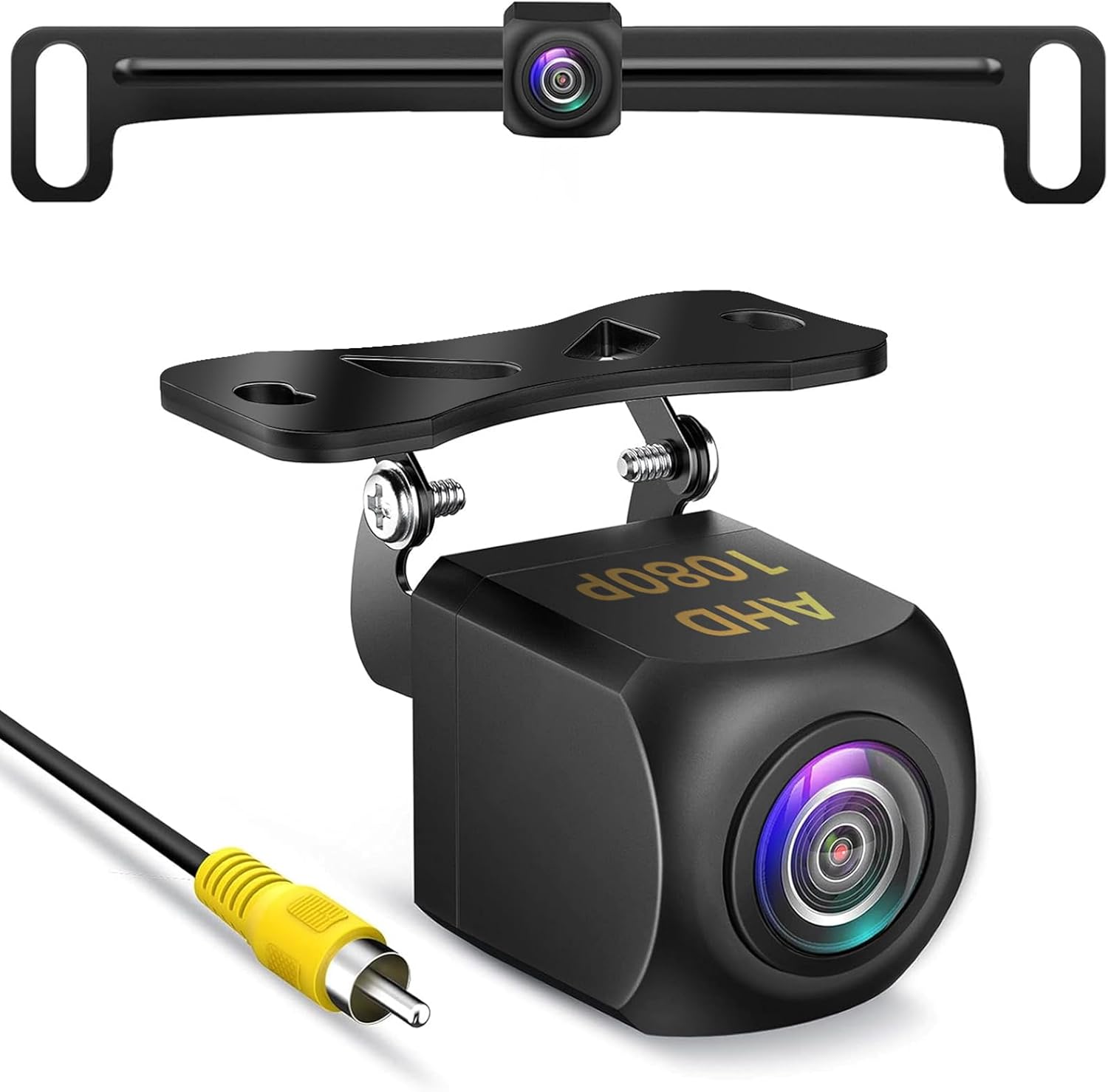 Redmaple Car Backup Camera, AHD 1080P Metal Wide Angle, 170° Field of View, Night Vision, IP69 Waterproof Reverse Camera for Vehicle SUV RV with Surface Mount Installation