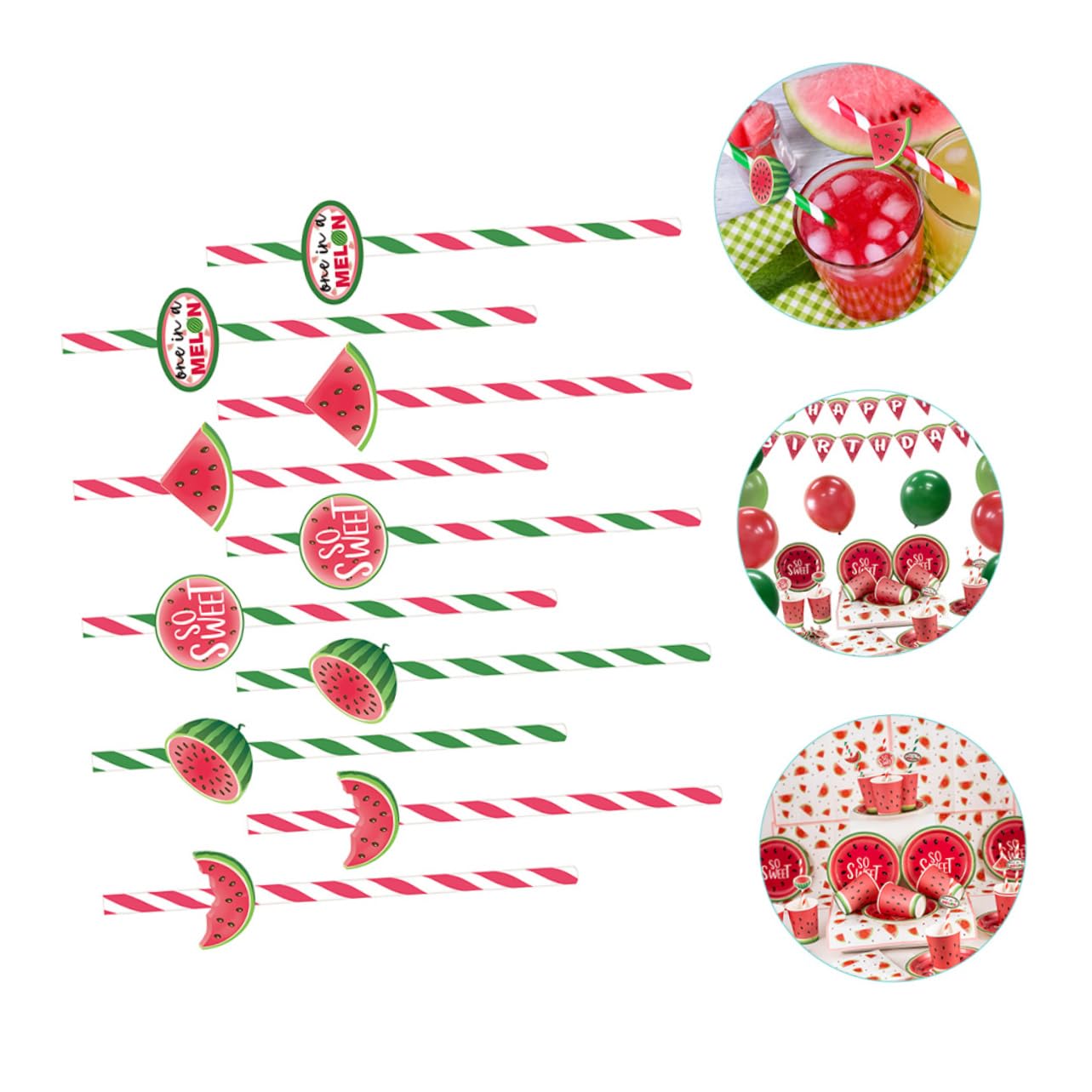 160pezzi Decorative Anguria Per Usa Compleanni e Hawaiani Party Favors Divertenti e Creativi