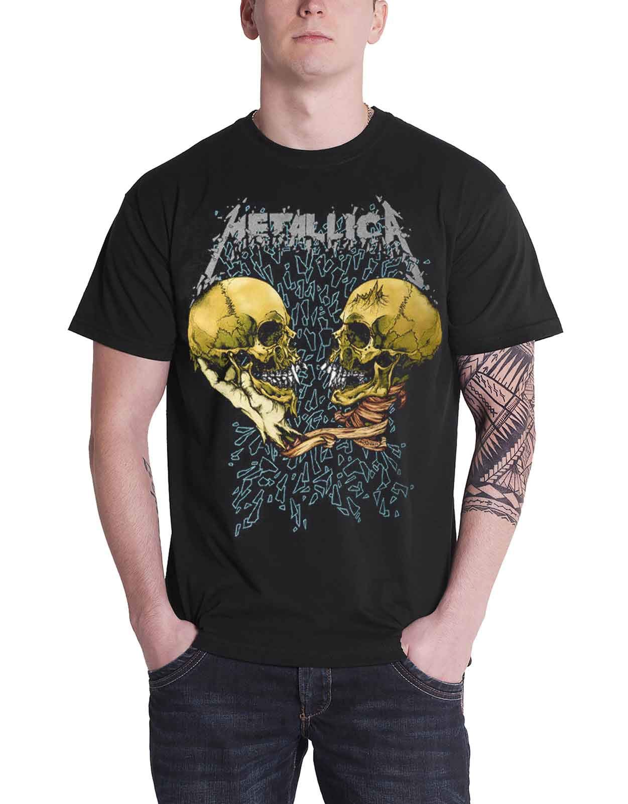 Metallica T Shirt Sad But True Black Album band logo Official Mens Black S