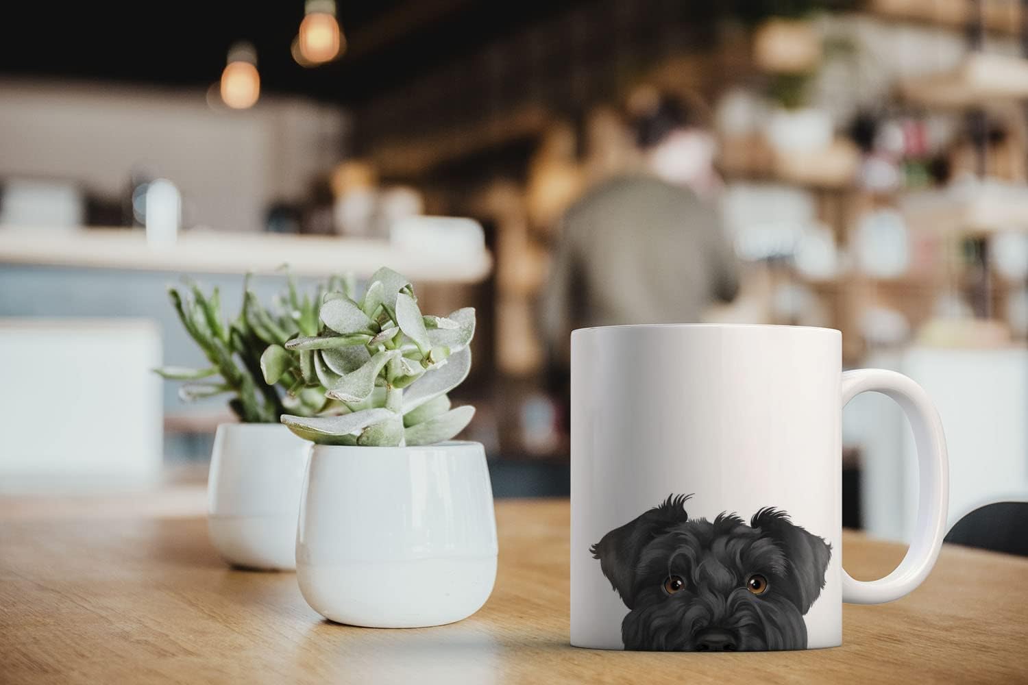 MUGBREW Black Miniature Schnauzer Dog Ceramic Coffee Mug Tea Cup, 11 OZ - Image 6