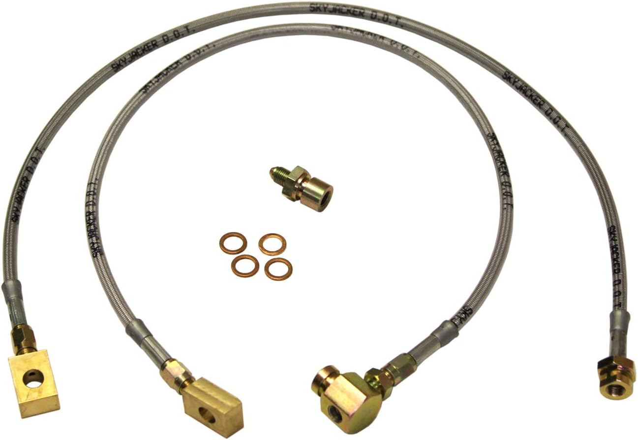 Skyjacker FBL38 Stainless Steel Braided Brake Lines — Pair