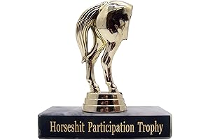 Sacko Trophy Horseshit Horse's Rear Statue Award, 4 1/2 Inch