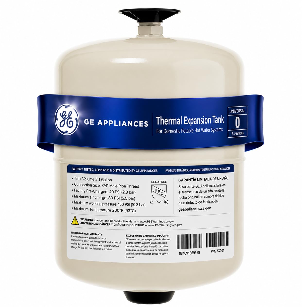 GE Appliances Water Heater Expansion Tank