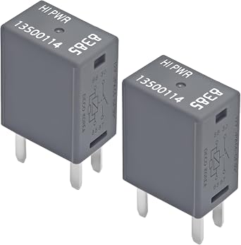 Relay 13500114/8385 Set of 2 - 12VDC 40A 4Pins for Air Conditioning Fan, Relay 13500114/8385 Compatible for GM Vehicle Models