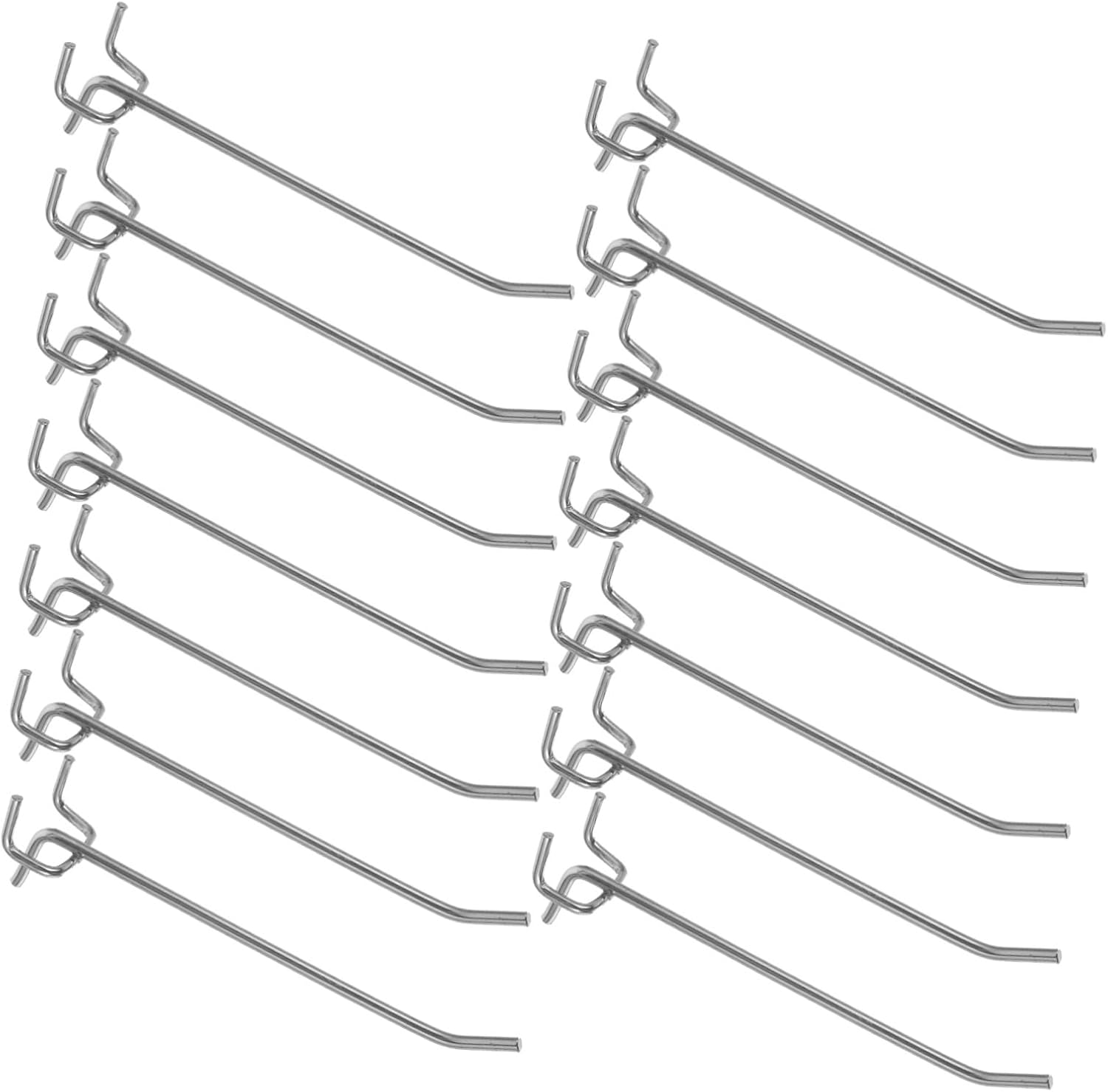 Garneck 50pcs Utility Pegboard Hook Heavy Duty Display Hangers for Garage Home and Retail Use Fits Wall Easy to Install Design