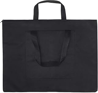 A2 Artist Portfolio Bag Waterproof Canvas Portfolio Case Drawing Painting Board Bag Drawing Sketching Artwork Case Sketchpad Portfolio Tote Bag Art Supplies Storage Folder Poster Organizer