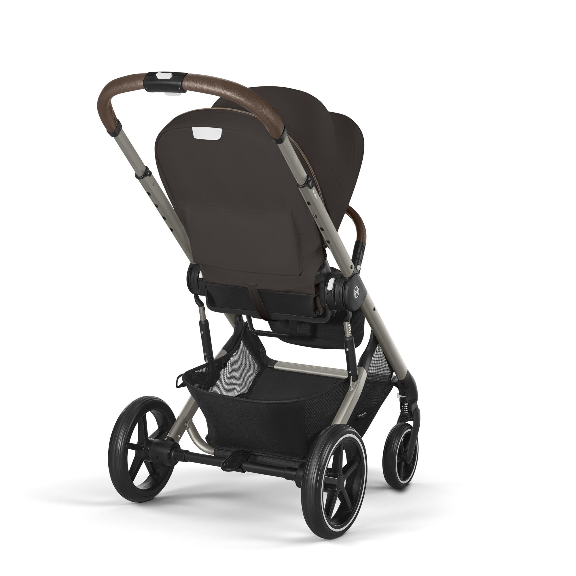 CYBEX Gold Balios S Lux Passeggino, Posizione Reclinabile Ergonomica, Sistema di Cintura con Una Sola Mano, Dalla Nascita Fino a 22 Kg (Circa 4 Anni), Chocolate Brown
