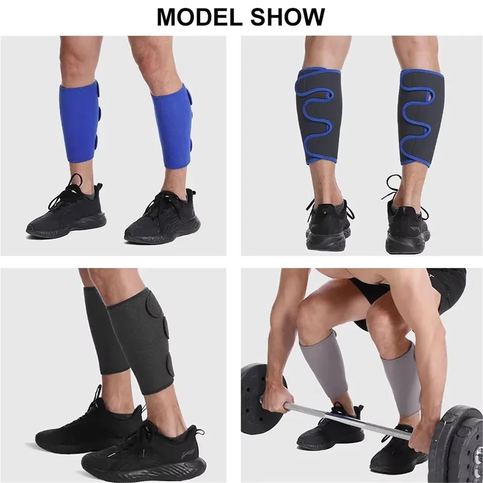 Rodillera Compresion 1 pieza de espinillera deportiva ajustable, calentadores piernas, manga for ciclismo, fútbol, ​​baloncesto, levantamiento pesas