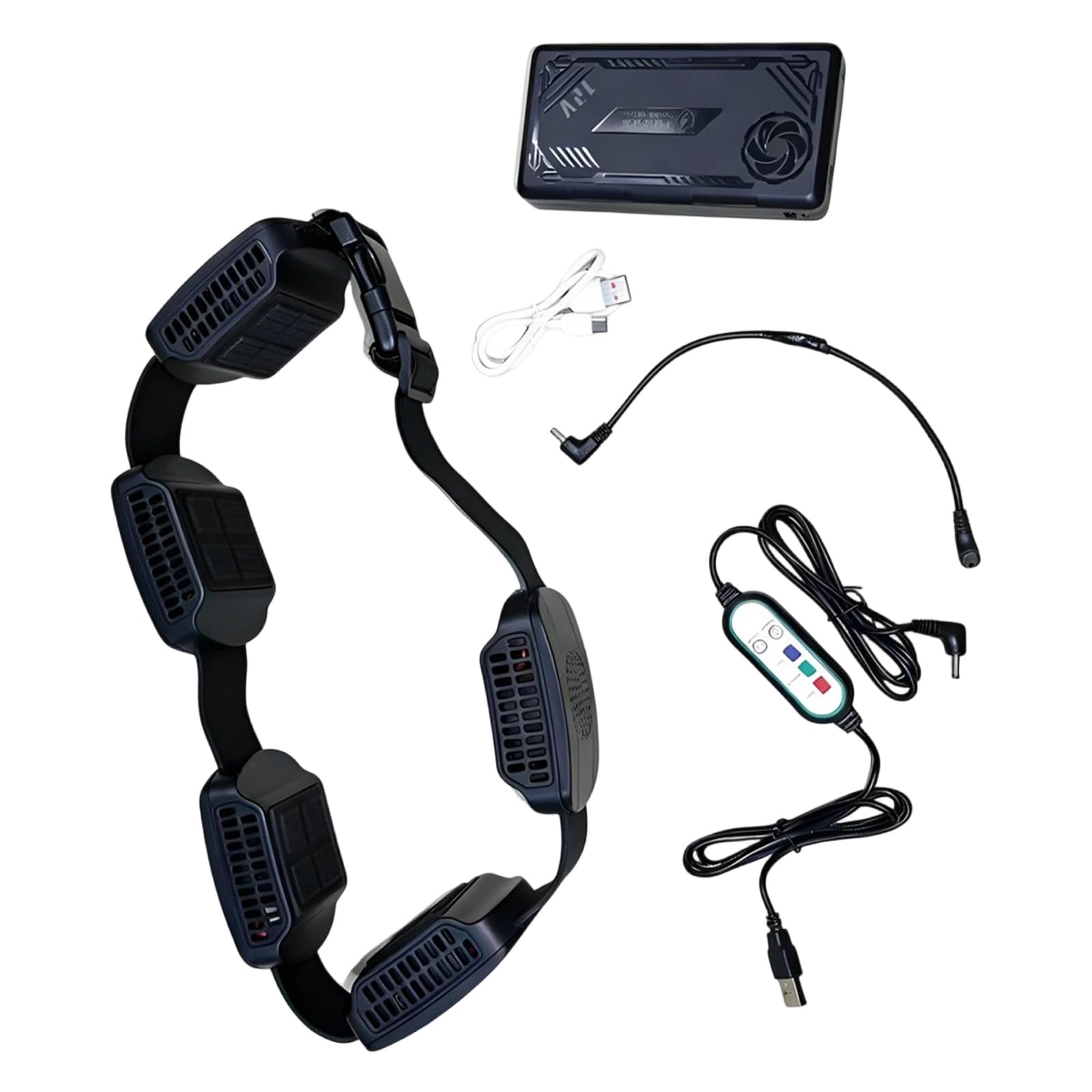 FROMCEO Individual Outdoor Cooling Fan Quiet Portable Fan Texture Camping Cooling Gadget Suitable for Easy Charging USB Rechargeable
