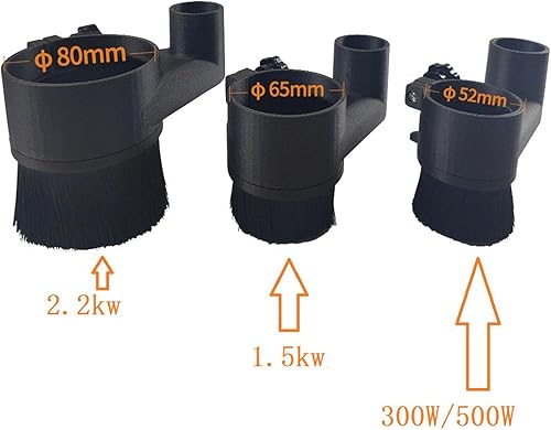 Miniatura 5 de Generic 1 husillo para zapatos de polvo para máquina de grabado CNC, 2.559in