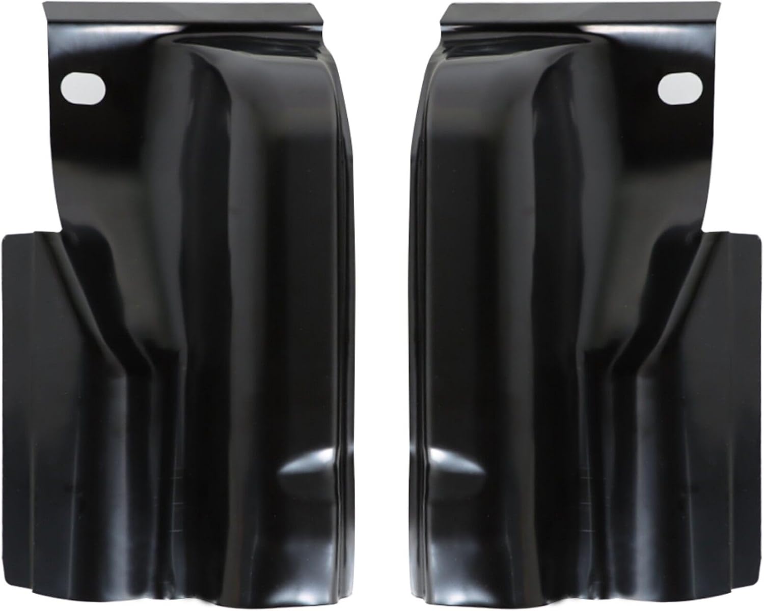 Silscvtt 2Pcs Black Pickup Truck Metal Corners Replacement for 2009-2014 F150 4 Door