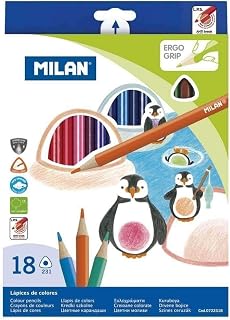 Milan Caja 18 lápices de Colores Triangulares 231 Nuevo