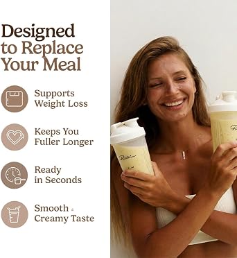 Protein Slim Meal Replacement Shake Powder | 20g Protein, 26 Vitamins & Minerals | for Weight Control | Low Calorie Protein Shake | 34 Servings | Banana