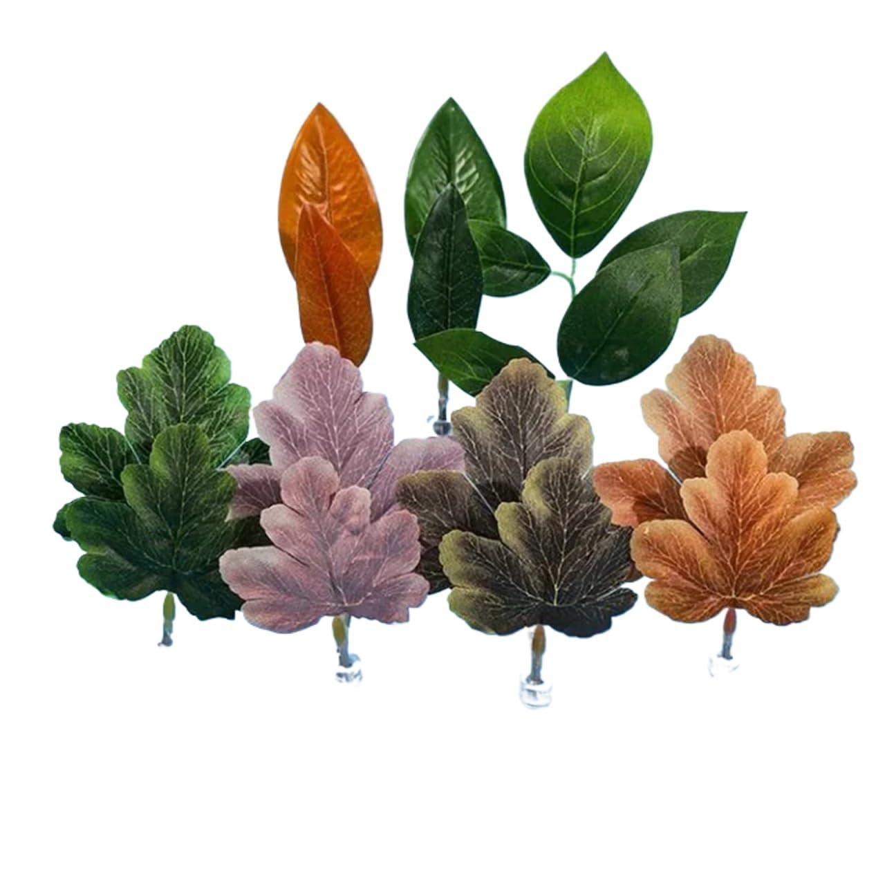 Betta Hammock 14pcs Double Layer Fish Tank Aquarium Artificial Leaf Betta Rest Spawning Ornamental Plant Play Relax Hide