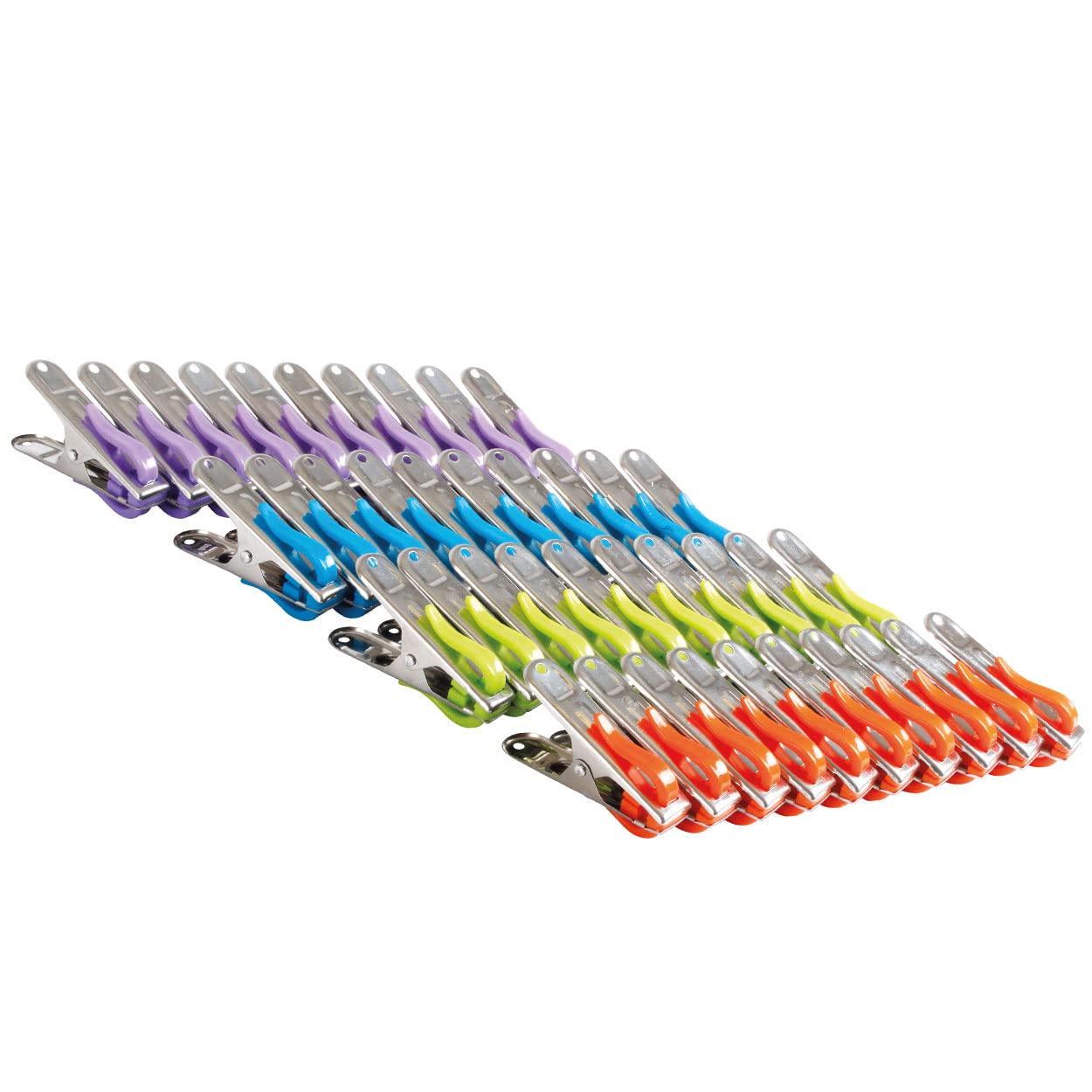 Coopers Of Stortford Multicolour Pack Of 40 Stainless Steel Pegs