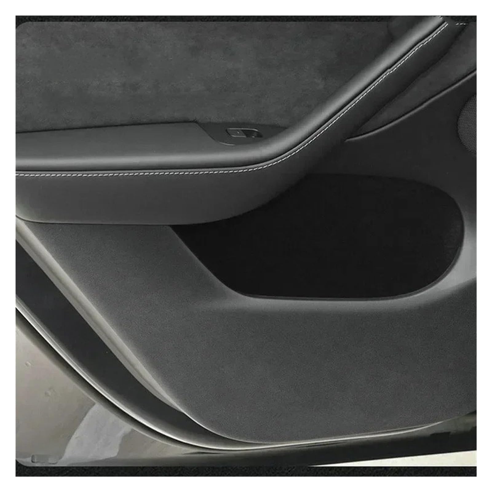 Per Tesla Per MODELLO3/Y Adesivo Protezione Pannello Controllo Centrale Aggiornato Modifica Antigraffio Pelle Scamosciata Cuscinetto Anti-calcio Porta Interni Console Centr Adesivo(3 middle skin)