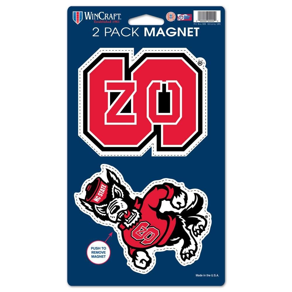 Wincraft NCAA North Carolina State University WCR28554014 Magnets (2 Pack), 5