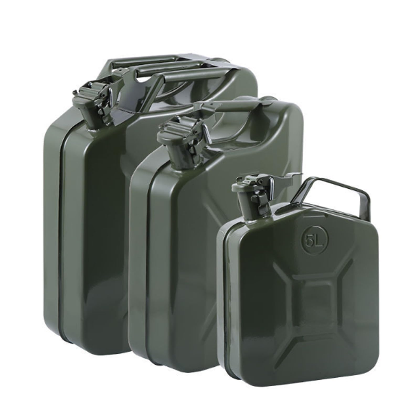 Tanques de Combustible Metal ecológicos 5 l, 10 l y 20 para automóviles, bidones Gasolina, Gasolina Motocicletas, contenedores Aceite, bidón Combustible(5L)