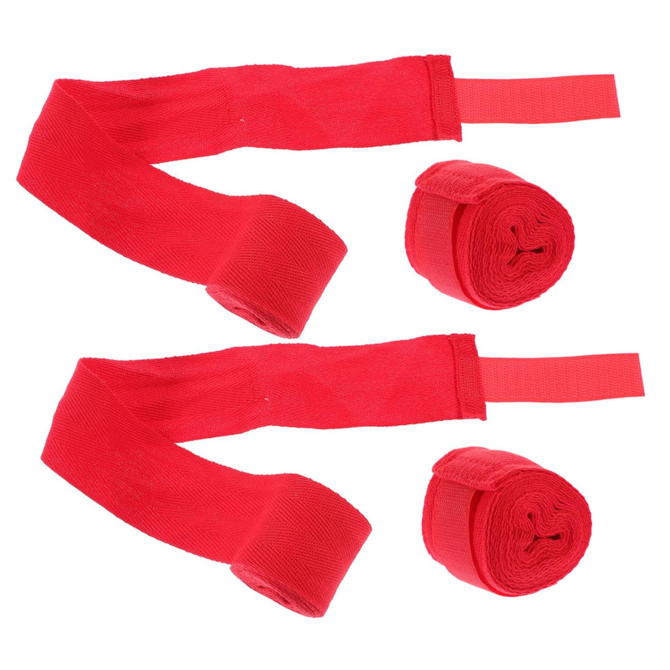 Totority Boxing Hand Wraps Thai Wrist Strap Comfortable Wrist Support Breathable Machine Washable 4 Rolls for Boxing Kickboxing Martial Arts