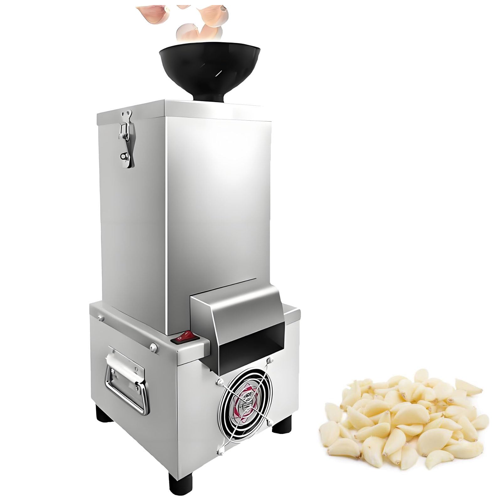 WDDBFL Commercial Stainless Steel Industrial Garlic Peeling Machine, 220V 200W Garlic Peeling Tool Machine, with Peeling Speed 20kg/h for Home Restaurant Barbecue