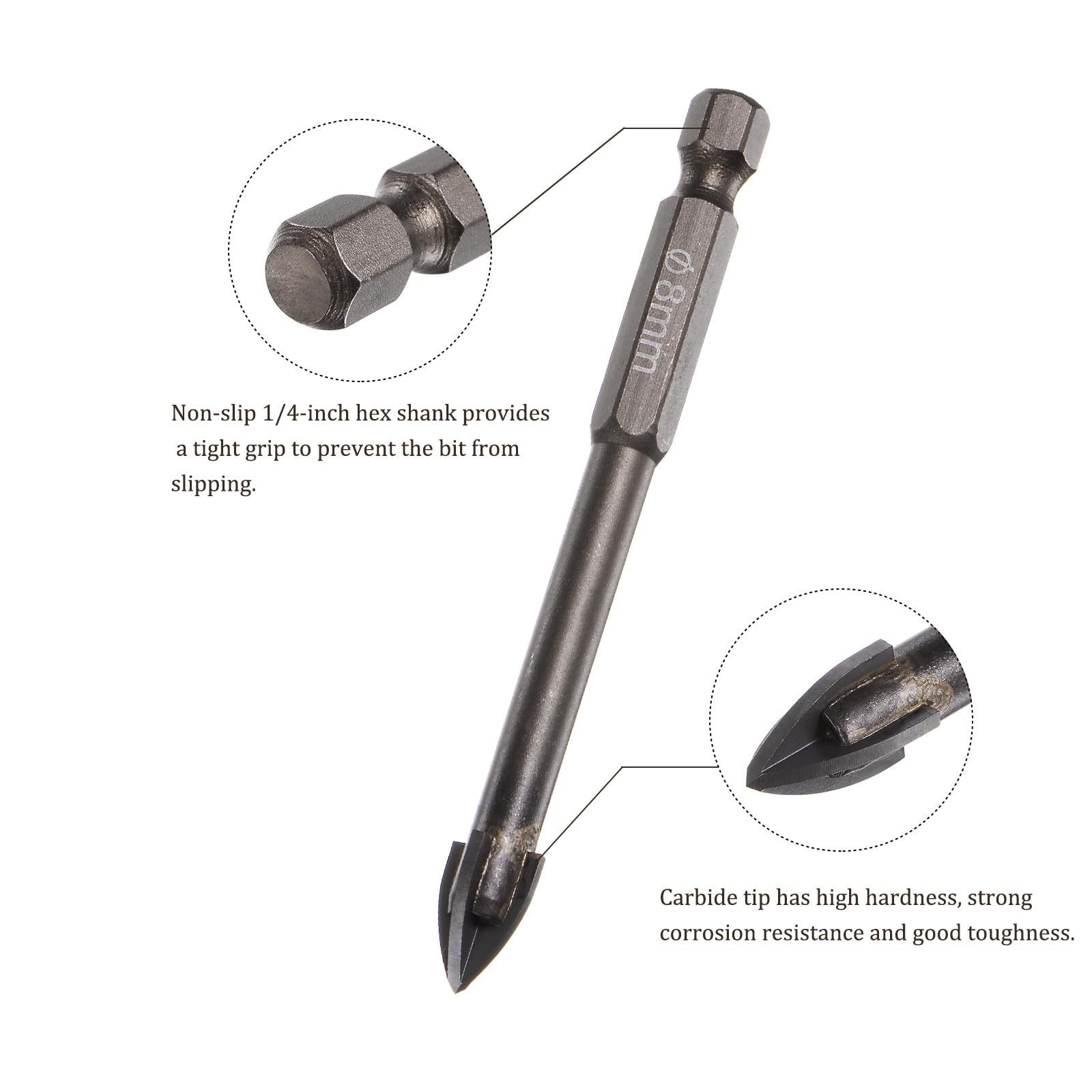 Kozelo 5pcs Titanium Masonry Drill Bit - Image 2