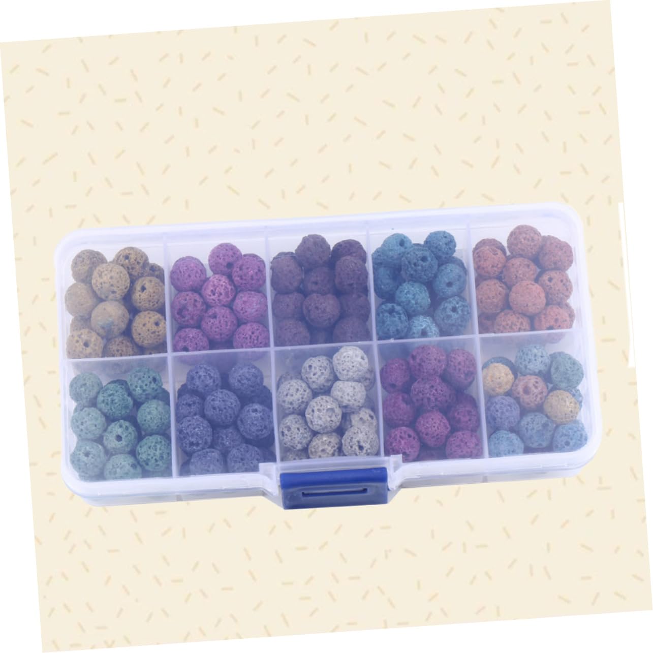 NUOBESTY 540pezzi Perline Colorate Rotonde Pietra Artificiale Bigiotteria e Decorazioni Eleganti
