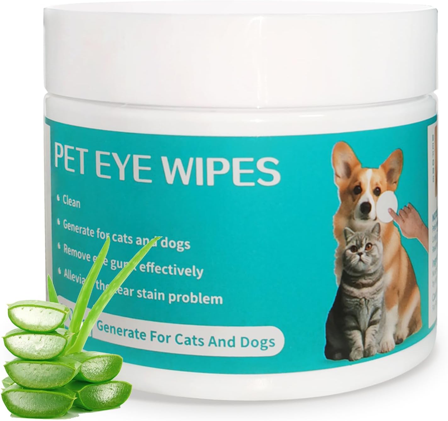 Dog Eye Wipes 220 Pads,Dog Eye Wipes Tear Stain Remover